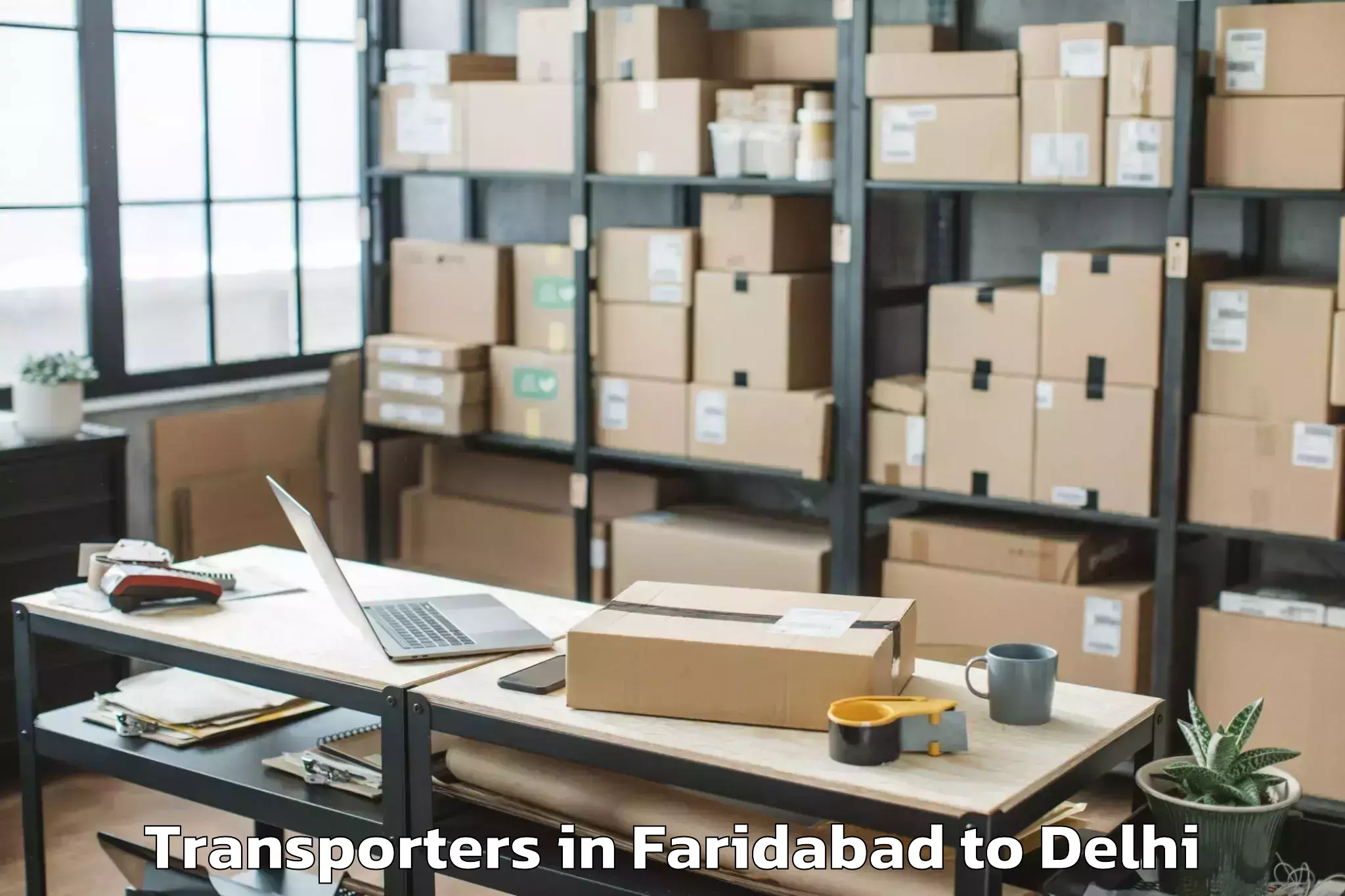 Get Faridabad to Westend Mall Delhi Transporters